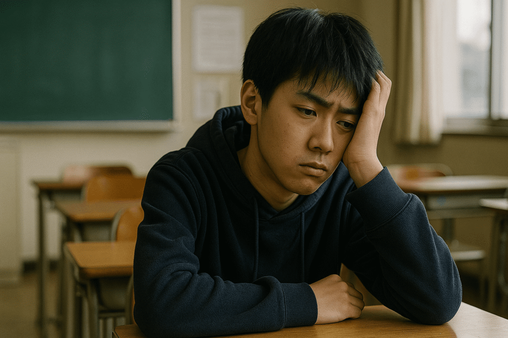 先生が怖い不登校の中学生3