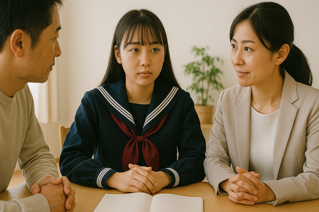 先生が怖い不登校の中学生7