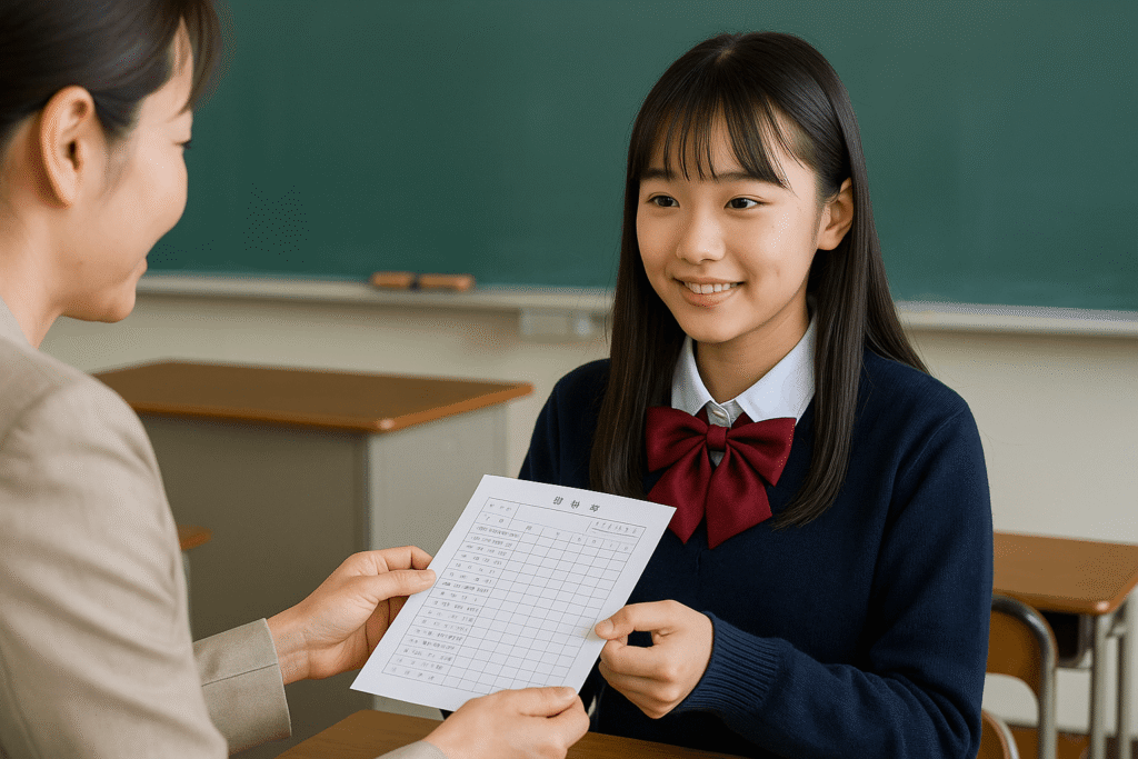 不登校 中学生 成績表