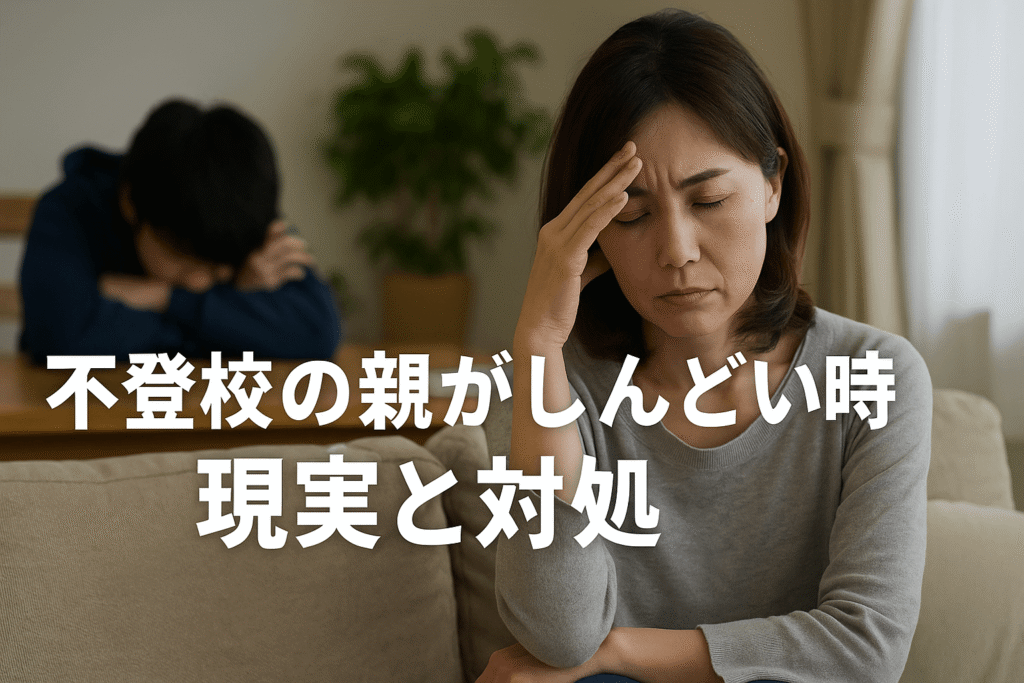 不登校　親　しんどい