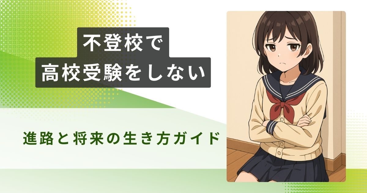 不登校 高校受験 しない アイキャッチ