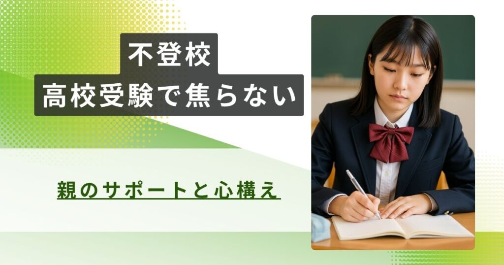 不登校　高校受験　焦らないアイキャッチ