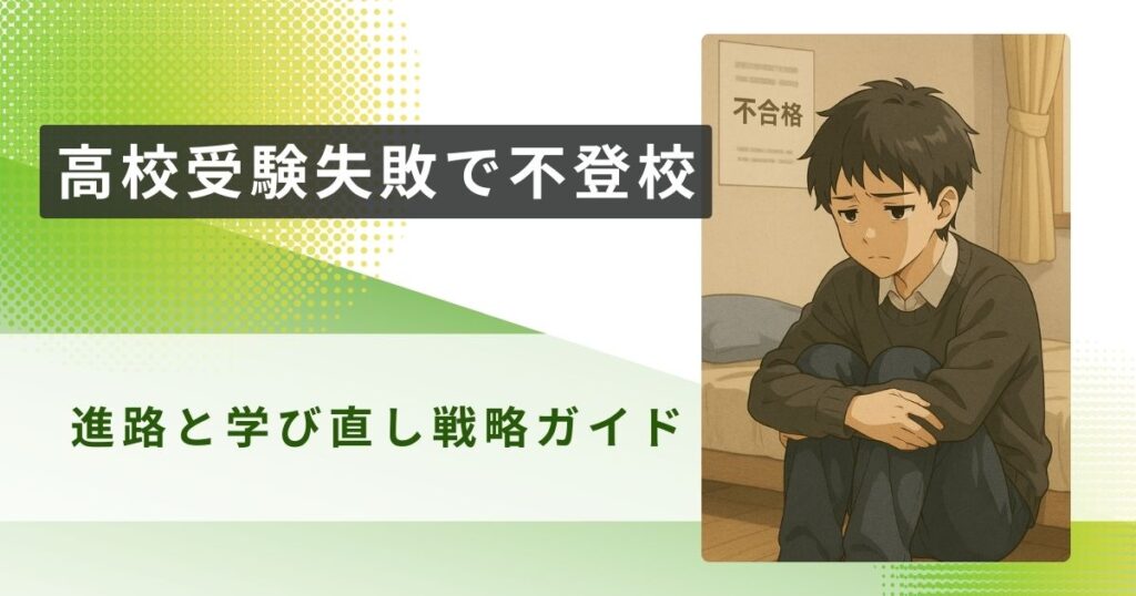 高校受験 失敗 不登校アイキャッチ