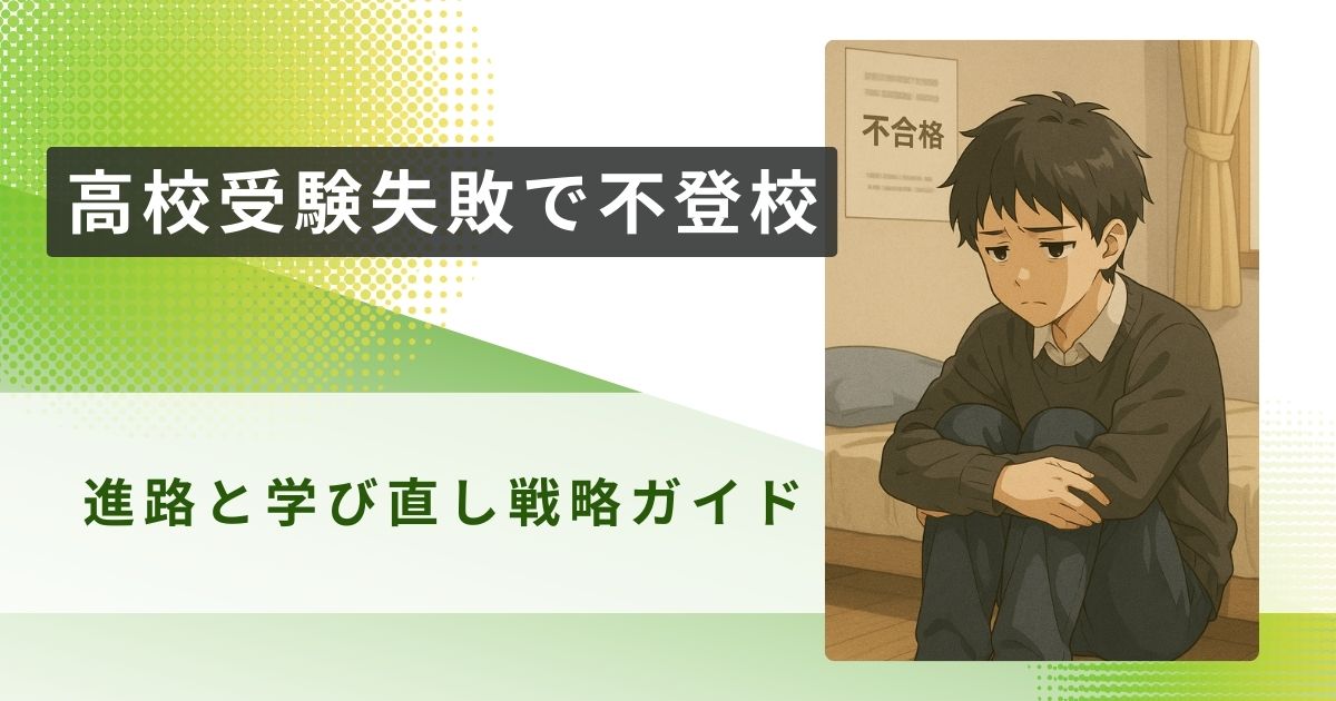 高校受験 失敗 不登校アイキャッチ