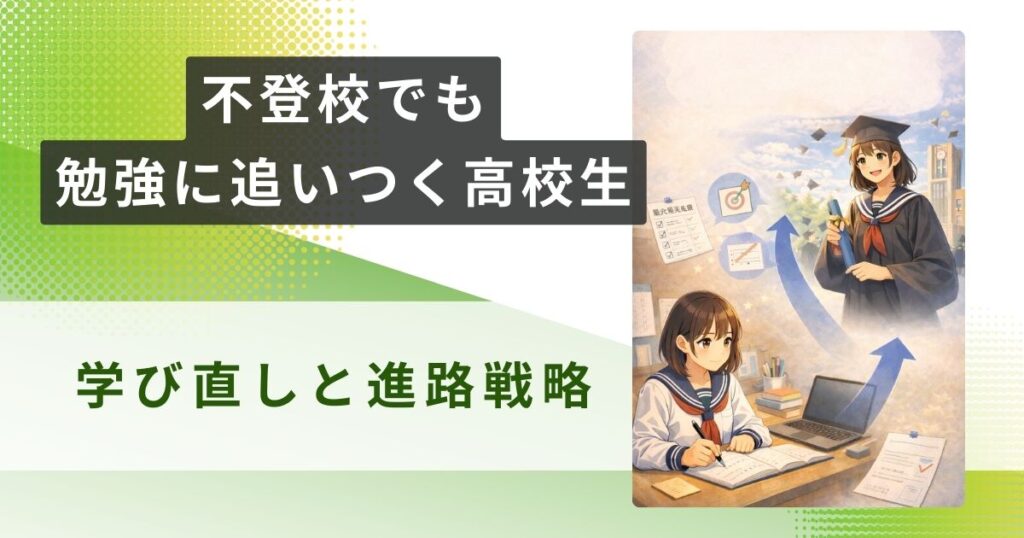 不登校 勉強 追いつく 高校生アイキャッチ