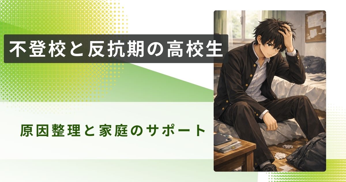 不登校 反抗期 高校生アイキャッチ