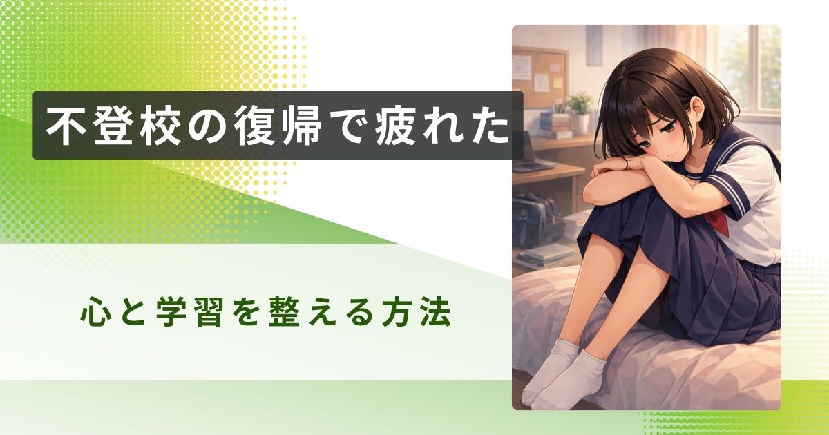不登校 復帰 疲れたアイキャッチ