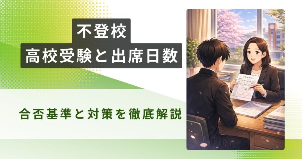 不登校 高校受験 出席日数アイキャッチ