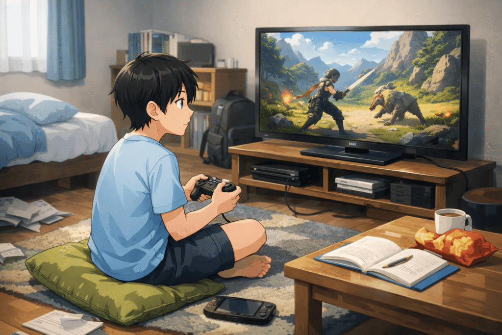 不登校 小学生 家での過ごし方 ゲーム