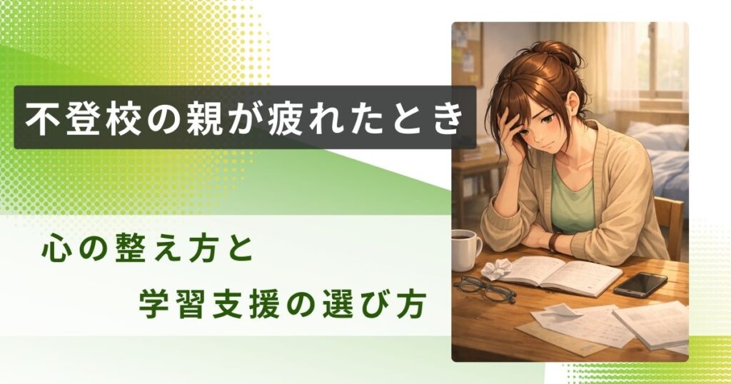 不登校 親 疲れたアイキャッチ