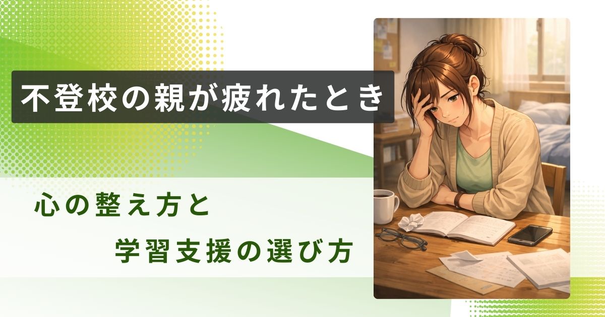 不登校 親 疲れたアイキャッチ
