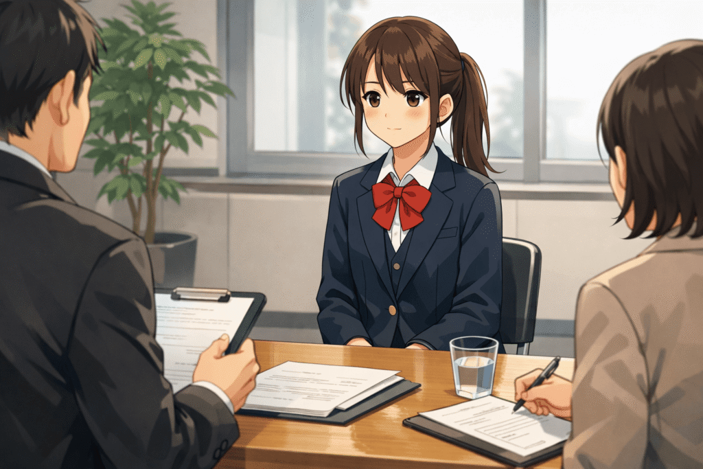 通信制高校 面接