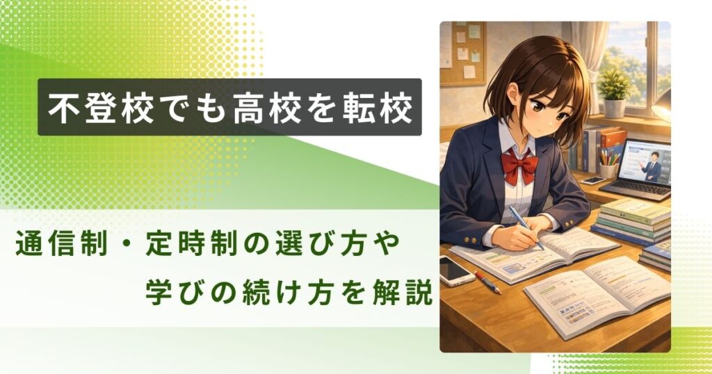 不登校 転校 高校アイキャッチ