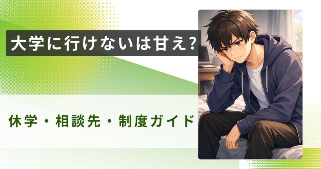 大学 行けない 甘えアイキャッチ