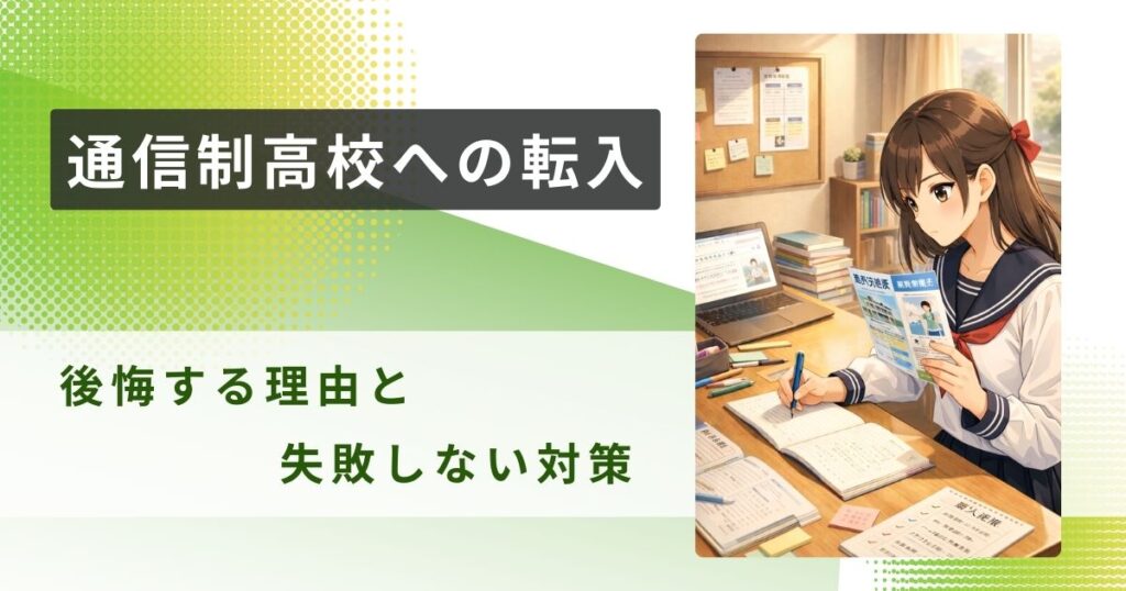 通信制高校 転入 後悔アイキャッチ